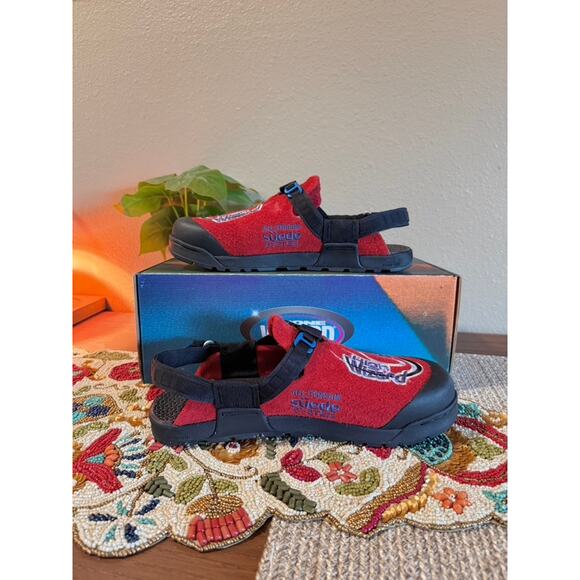 Bedrock x High Wizard Stone Wizard Mountain Clog Leather Suede Hidden Red Sandal Bedrock x High Wizard Stone Wizard Mountain Clog Leather  main image 4
